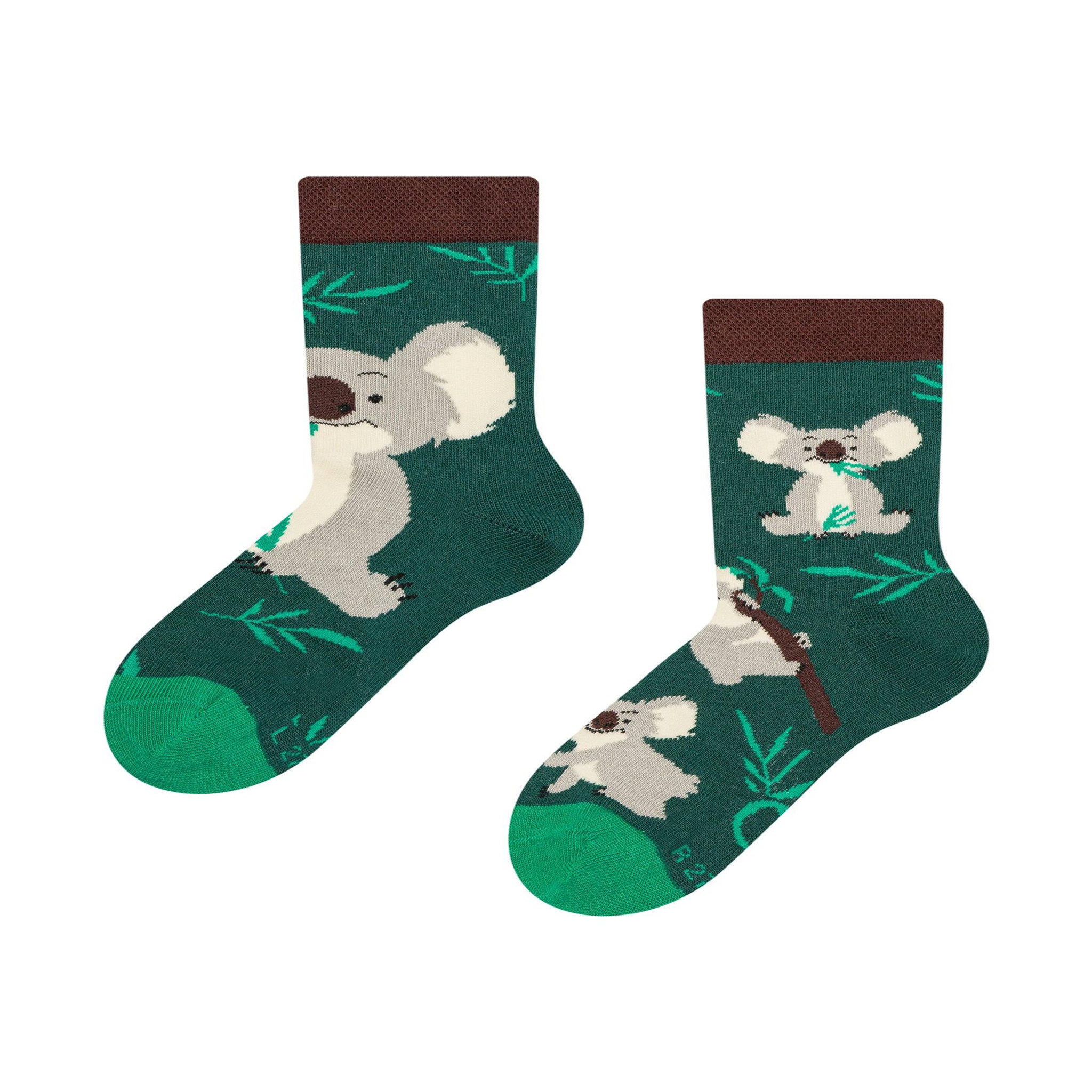 Voir la diapositive 4 : DEDOLES Chaussettes enfants koala & feuilles