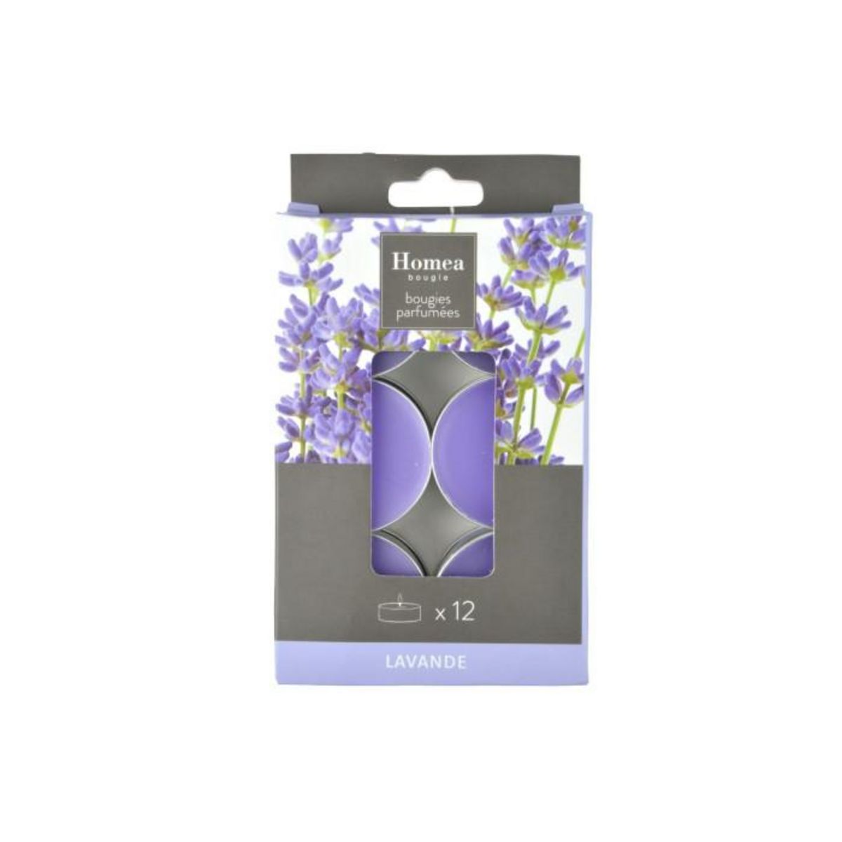 Paris Prix Lot de 12 Bougies Chauffe-Plat  Essentiel II  3,5cm Lavande