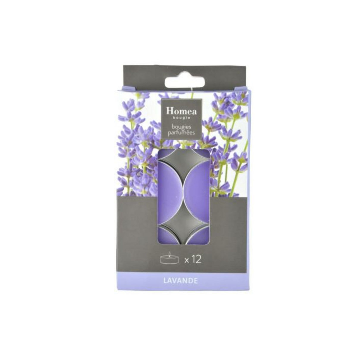 Paris Prix Lot de 12 Bougies Chauffe-Plat  Essentiel II  3,5cm Lavande