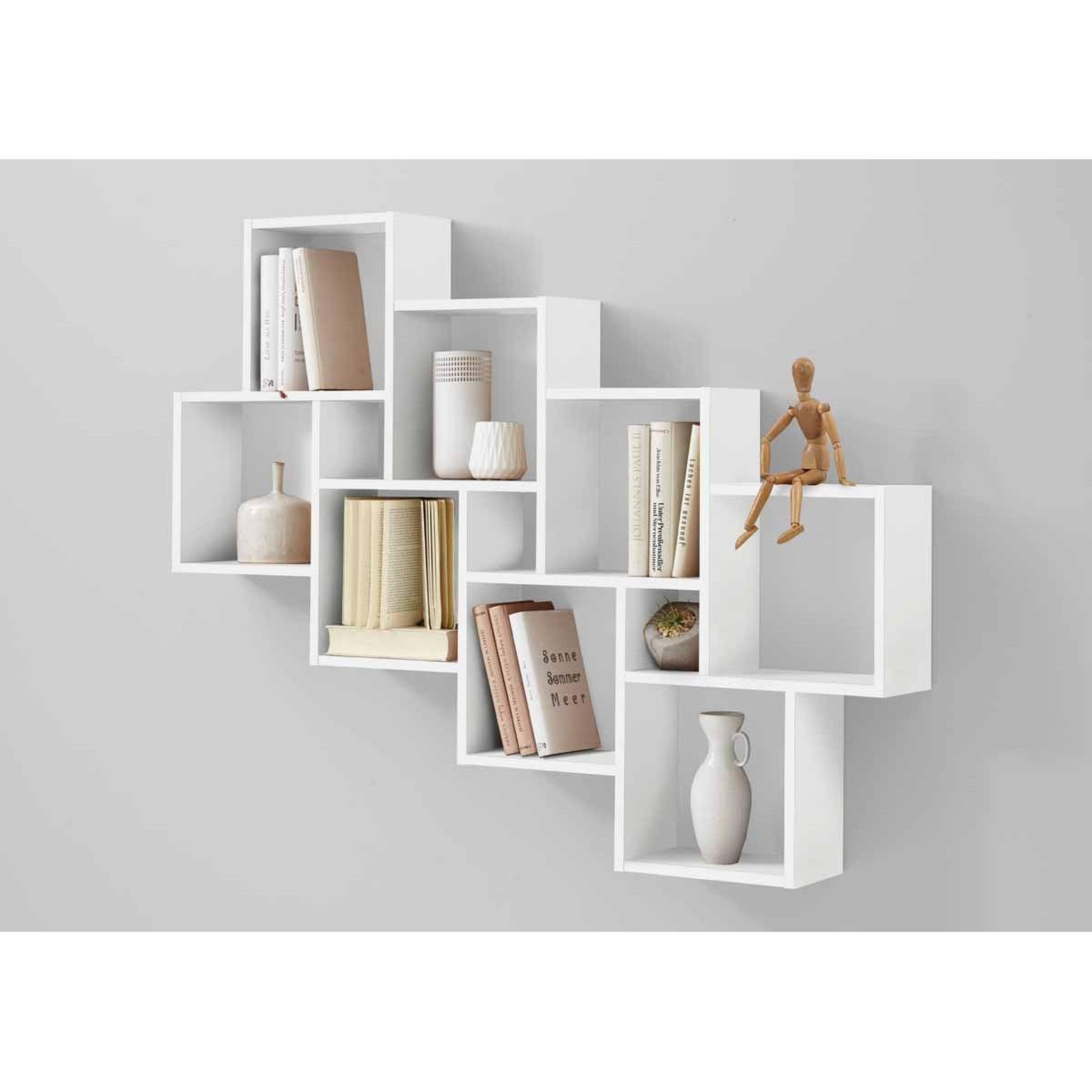 Voir la diapositive 2 : Paris Prix Étagère murale design  riolo  120cm blanc