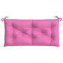 Voir la diapositive 2 : VIDAXL Coussin de banc de jardin rose 110x50x7 cm tissu