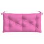 Voir la diapositive 2 : VIDAXL Coussin de banc de jardin rose 110x50x7 cm tissu