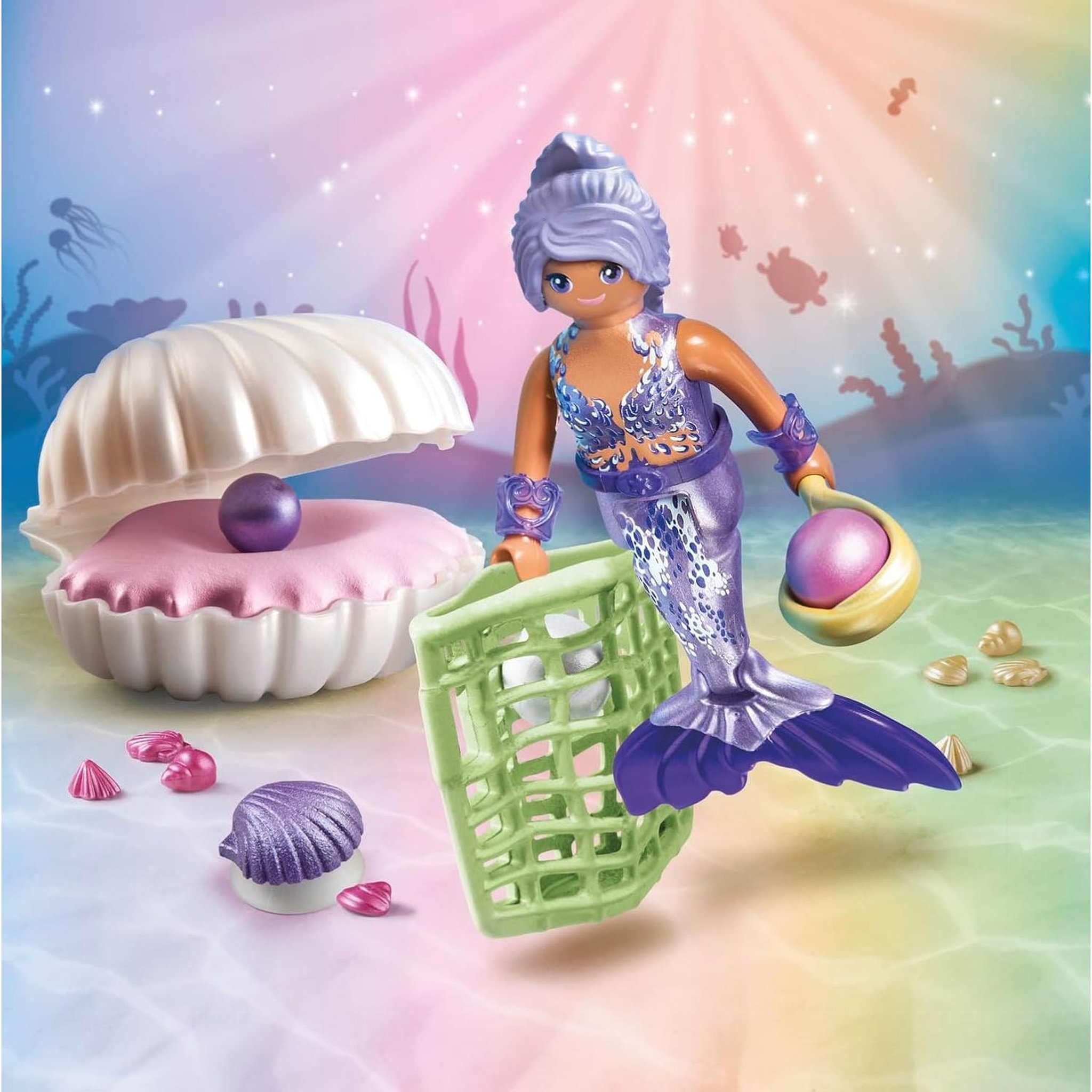 Voir la diapositive 2 : PLAYMOBIL Sirène avec coquillage et perle