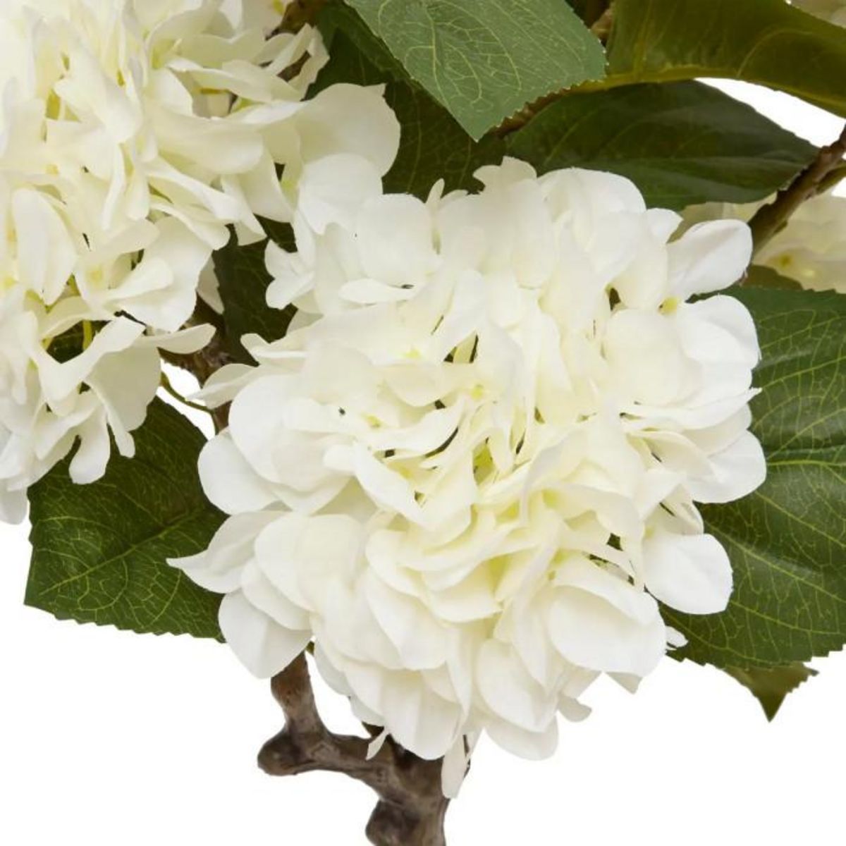 ATMOSPHERA Hortensia Artificielle en Pot  Mika  100cm Blanc
