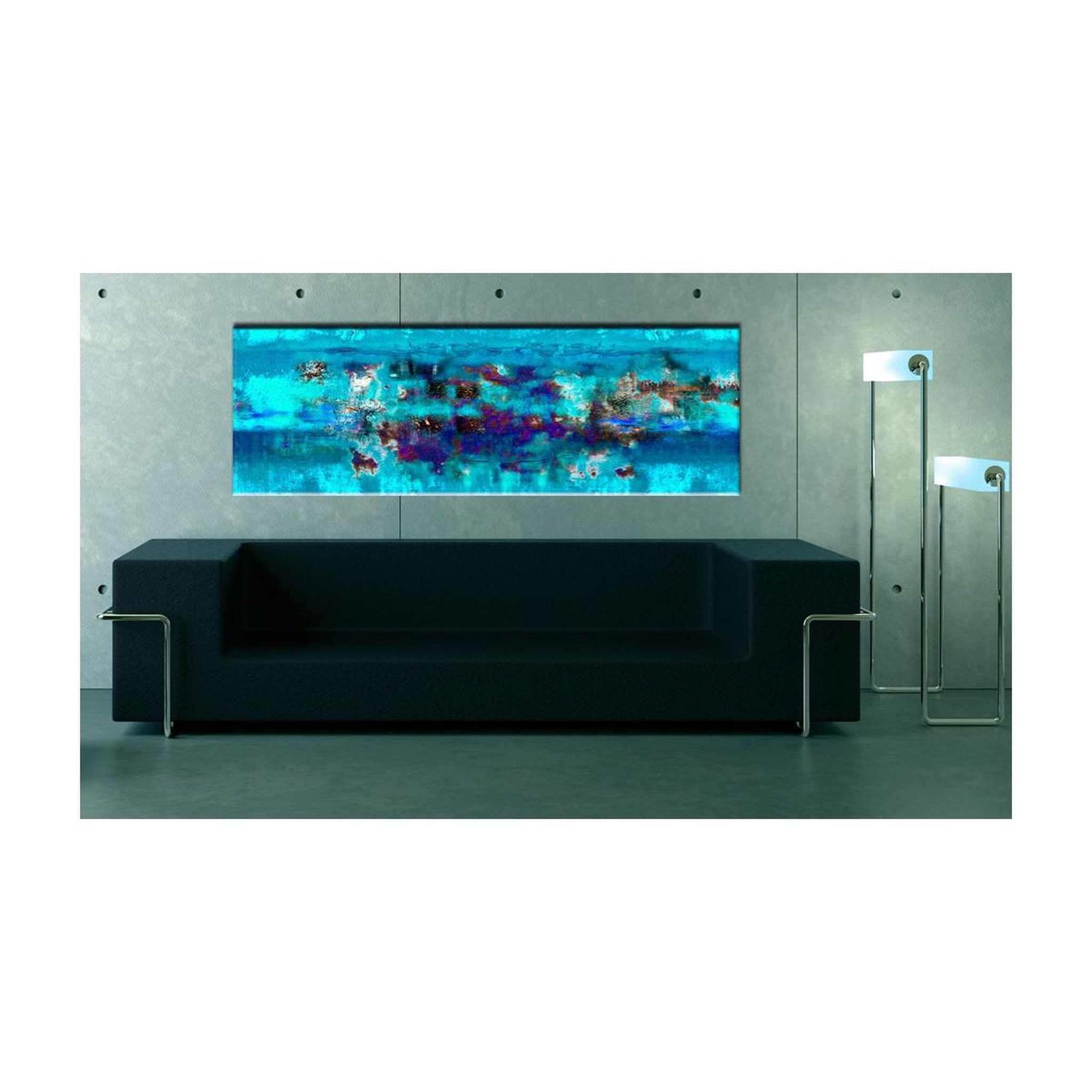 Voir la diapositive 2 : Paris Prix Tableau imprimé  abstract ocean