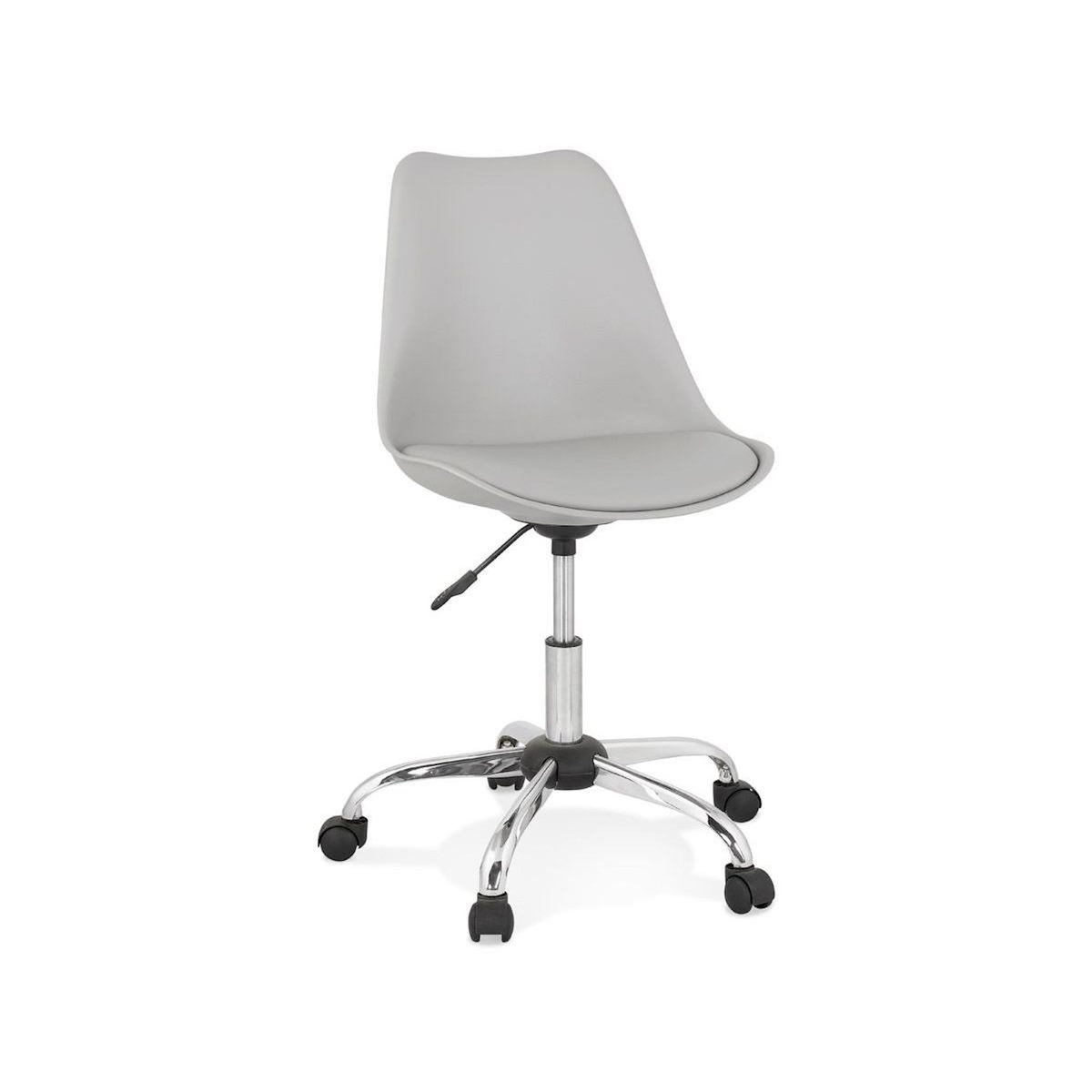 Paris Prix Chaise de Bureau Design  Amidon  81cm Gris