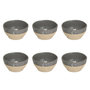 Voir la diapositive 1 : SECRET DE GOURMET Lot de 6 Coupelles en Faïence  Kate  30cl Gris