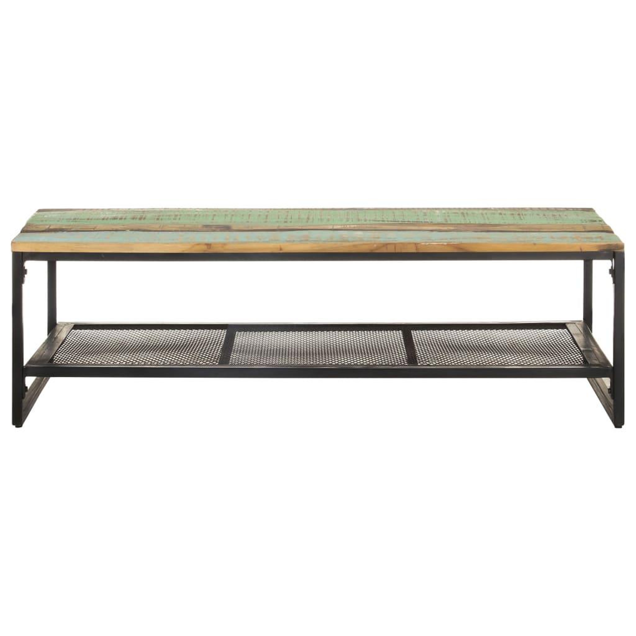 Voir la diapositive 2 : VIDAXL Table basse 110x60x35 cm Bois de recuperation massif