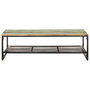 Voir la diapositive 2 : VIDAXL Table basse 110x60x35 cm Bois de recuperation massif