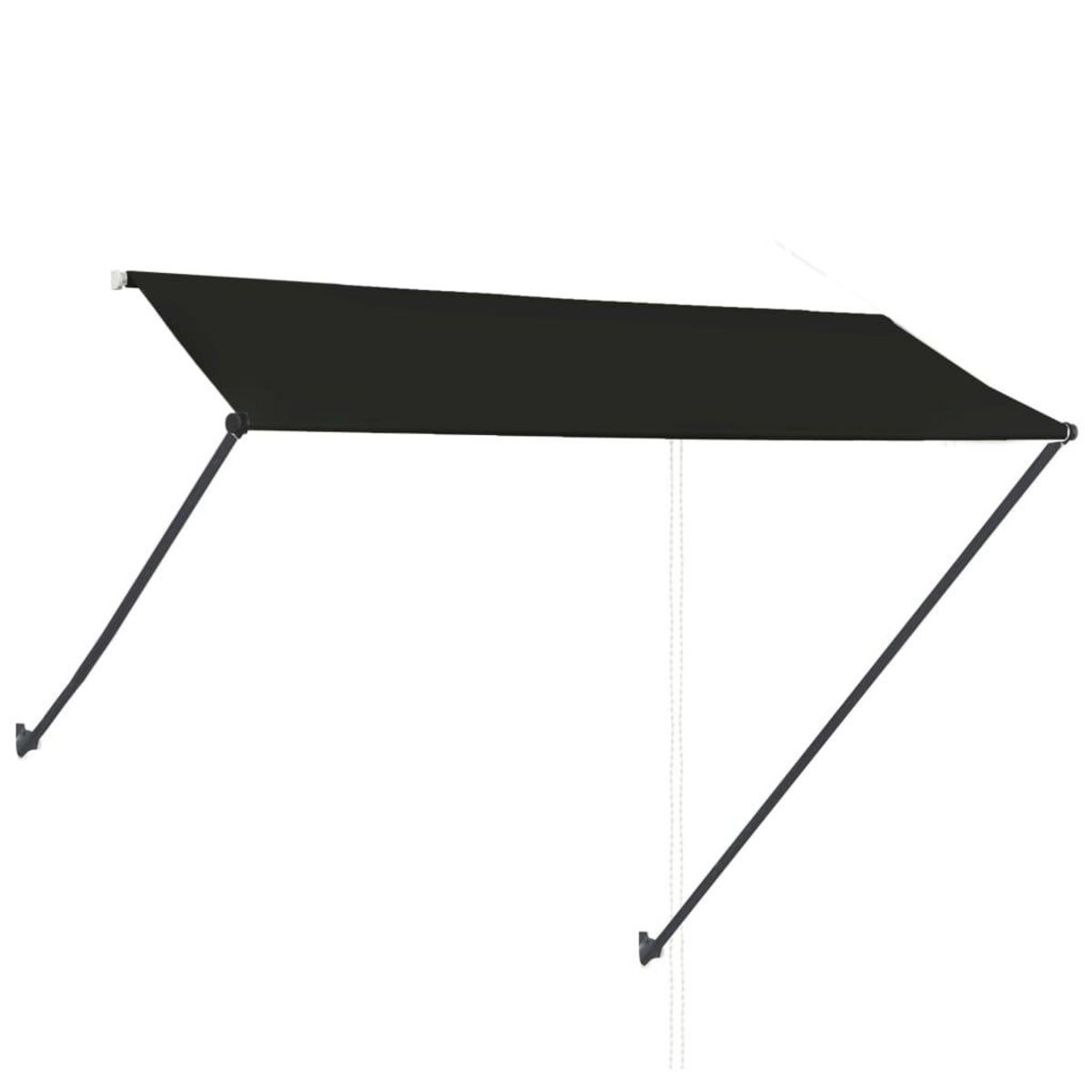 VIDAXL Auvent retractable avec LED 300x150 cm Anthracite