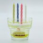 Comptoir des bougies Bougies et verre Gateau anniversaire - Jaune
