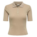 JACQUELINE DE YONG Polo Beige Femme JDY Alsa. Coloris disponibles : Beige