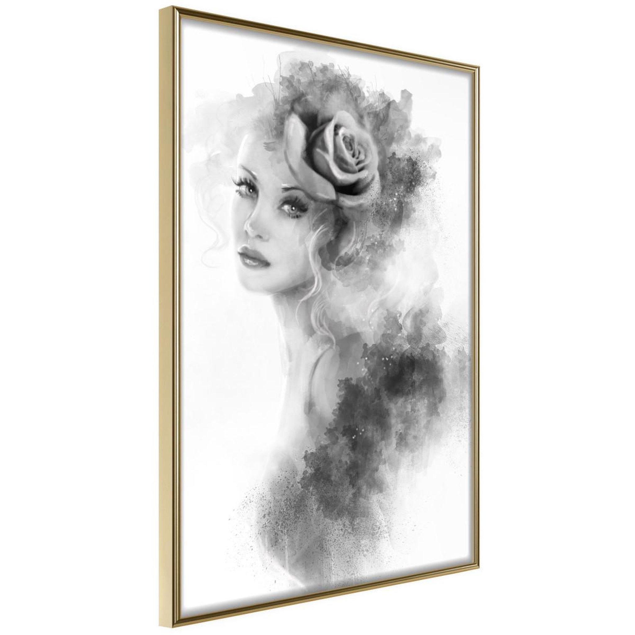 Voir la diapositive 1 : Paris Prix Affiche Murale Encadrée  Mysterious Lady