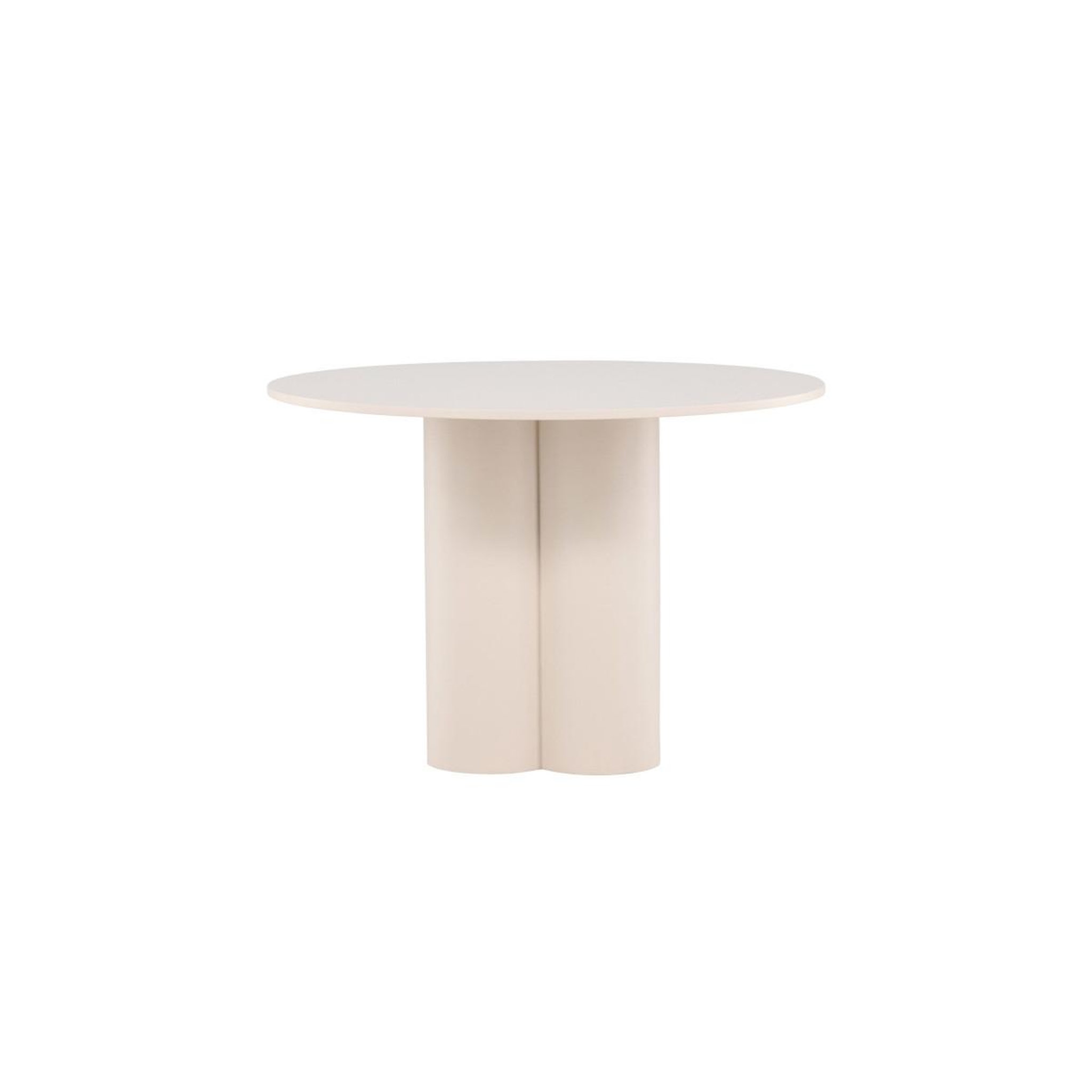 Voir la diapositive 3 : Paris Prix Table à manger ronde  olivia  110cm beige