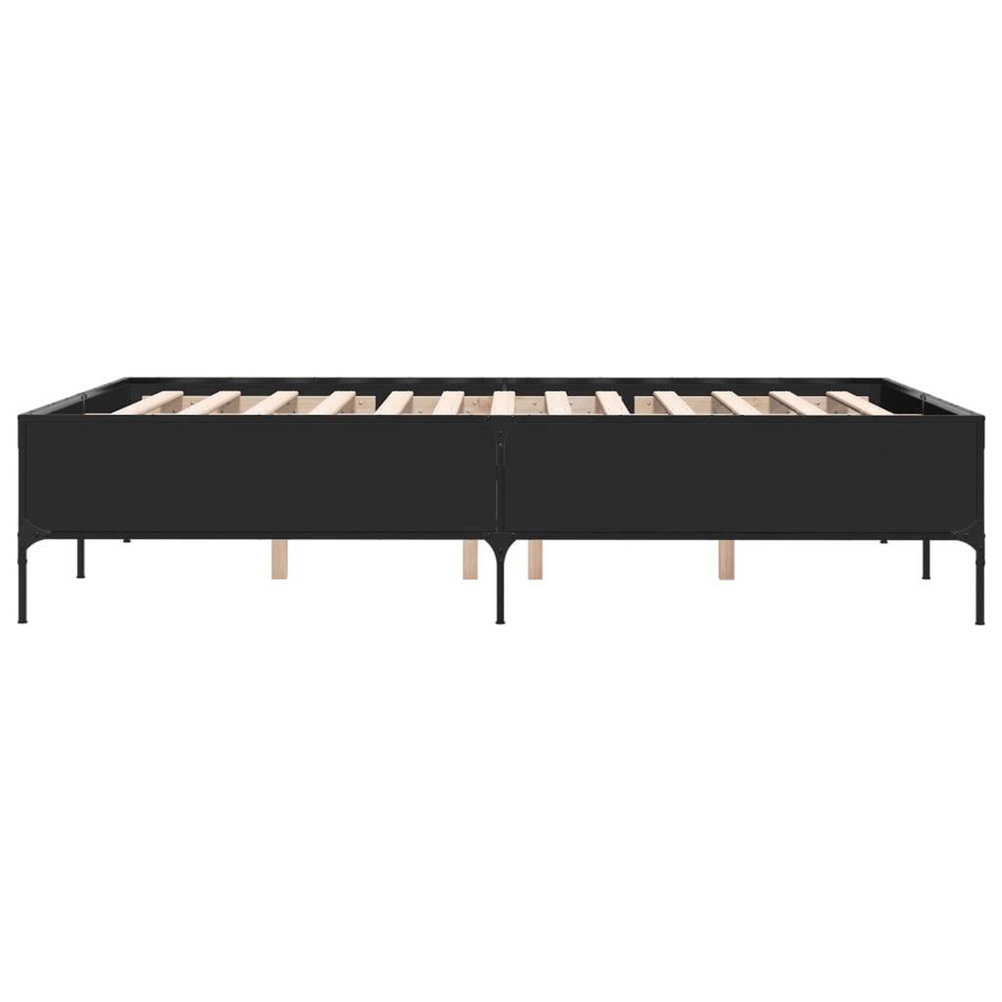 Voir la diapositive 5 : VIDAXL Cadre de lit sans matelas noir 120x200 cm