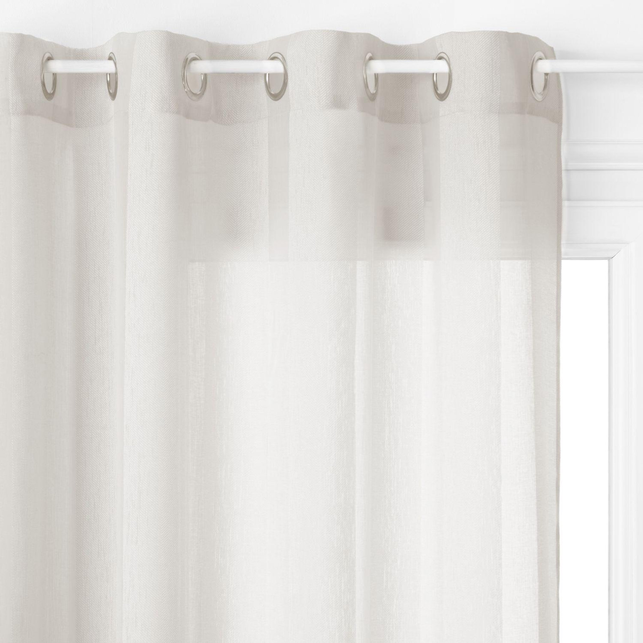 ATMOSPHERA Voilage design elsa - 140 x 240 cm - ivoire