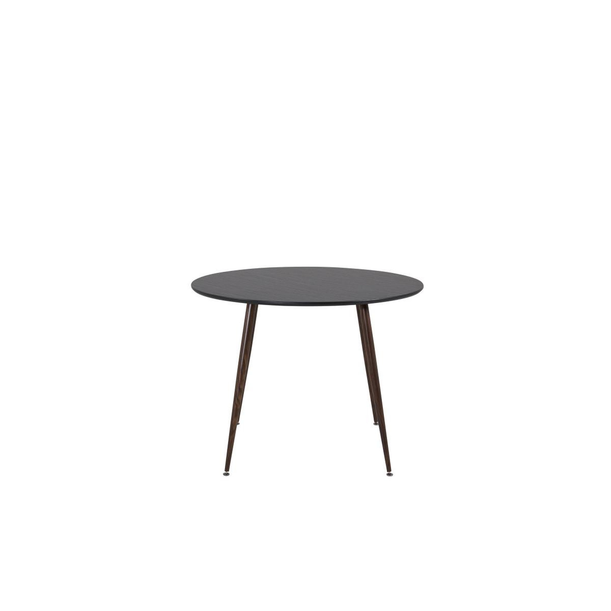 Voir la diapositive 2 : Paris Prix Table à manger ronde  plaza  100cm noir & marron