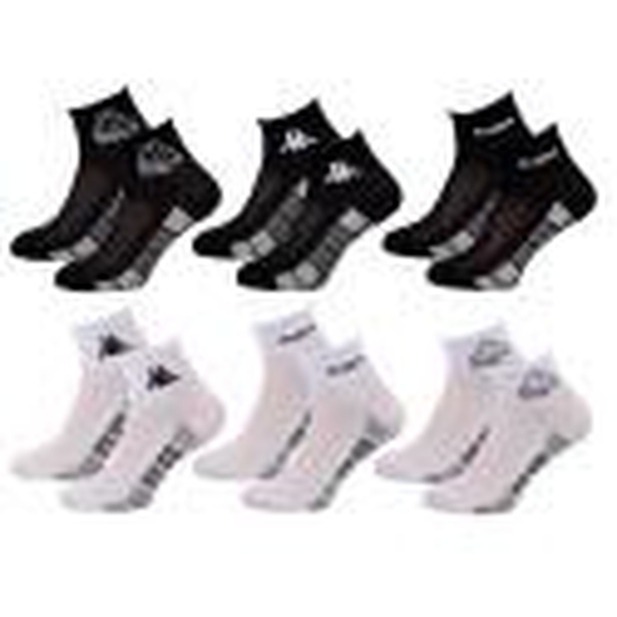 KAPPA Chaussettes Enfant QUARTER KAPPA Lot de 6. Coloris disponibles : Multicolore