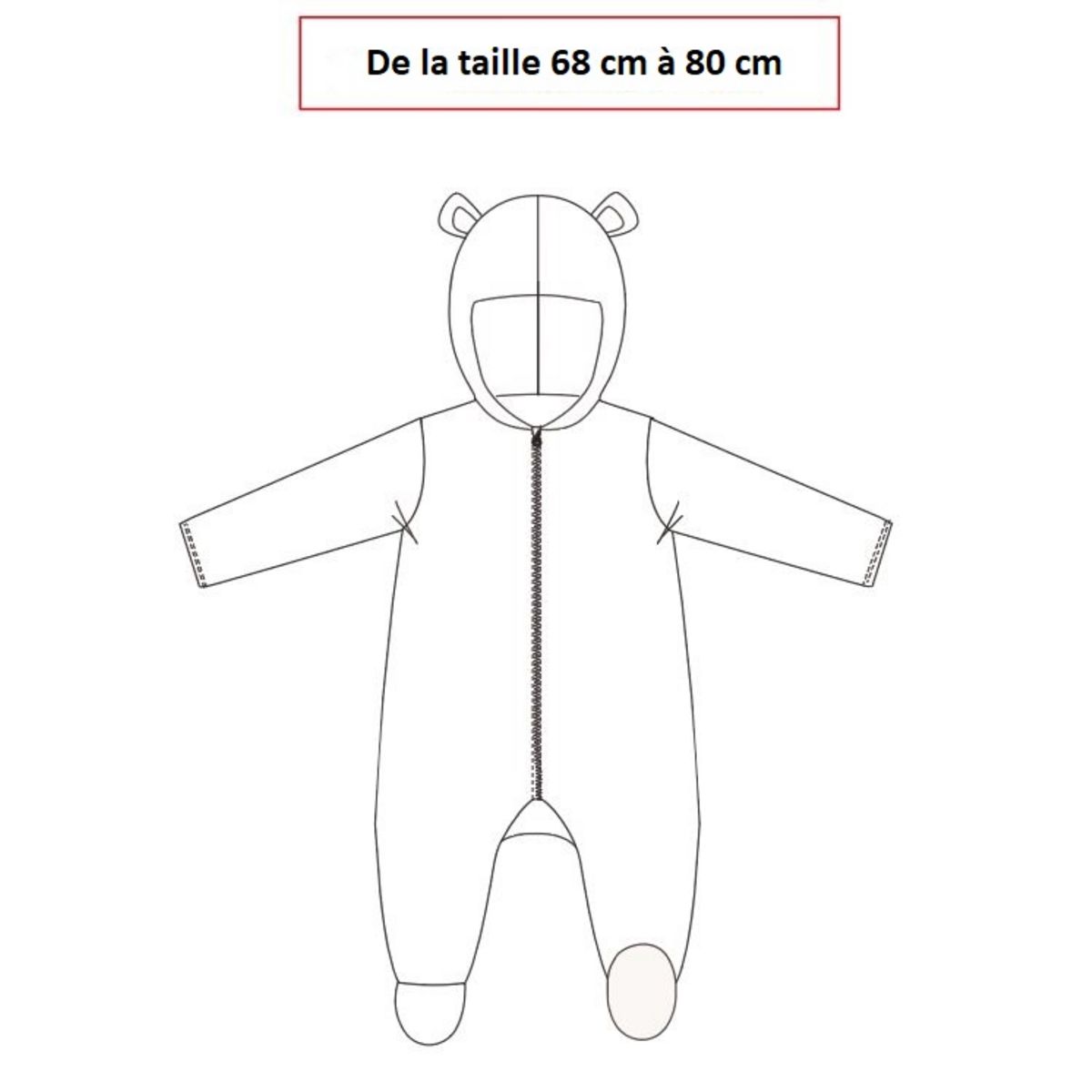 INEXTENSO Combinaison ours bébé fille