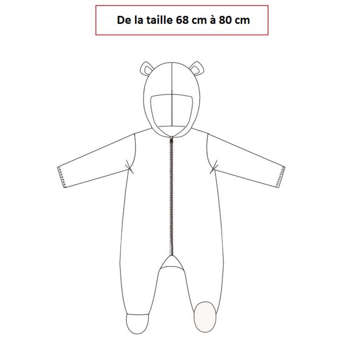 INEXTENSO Combinaison ours bébé fille
