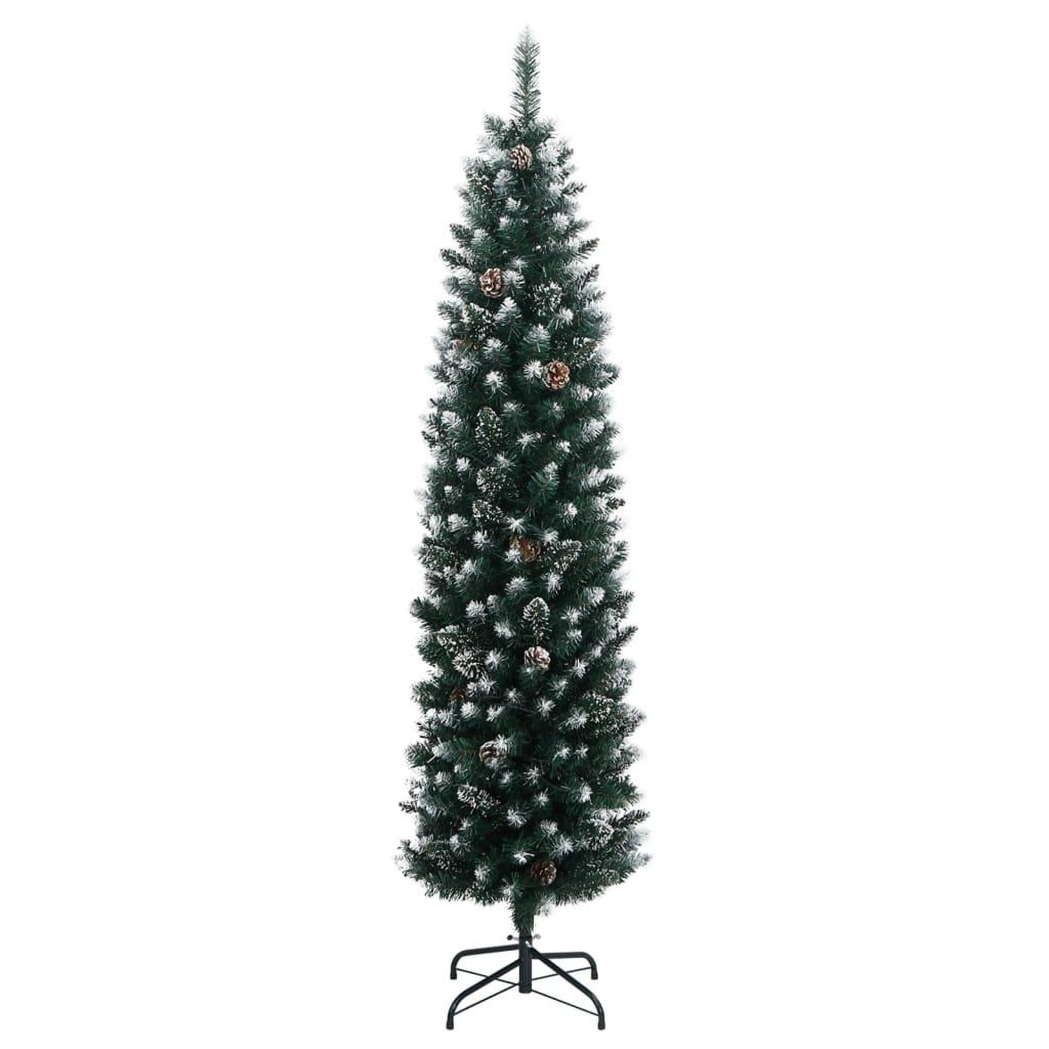 Voir la diapositive 2 : VIDAXL Sapin de Noël artificiel mince 300 LED 240 cm