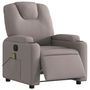 Voir la diapositive 3 : VIDAXL Fauteuil de massage inclinable electrique Taupe Tissu