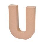 Paris Prix Décoration Murale  Lettres Carton U  18cm Naturel