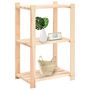 Voir la diapositive 2 : VIDAXL Etageres de rangement a 3 niveaux 2 pcs 60x38x90 cm Pin 150 kg