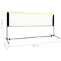 Voir la diapositive 6 : VIDAXL Filet de badminton reglable 300x103x94-158 cm Metal
