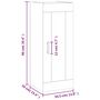 Voir la diapositive 6 : VIDAXL Armoire murale sonoma gris 34,5x34x90 cm