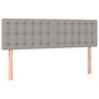 Voir la diapositive 2 : VIDAXL Tetes de lit 2 pcs Gris clair 72x5x78/88 cm Tissu