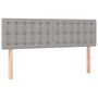 Voir la diapositive 2 : VIDAXL Tetes de lit 2 pcs Gris clair 72x5x78/88 cm Tissu