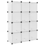 VIDAXL Cubes de rangement 12 pcs Transparent PP