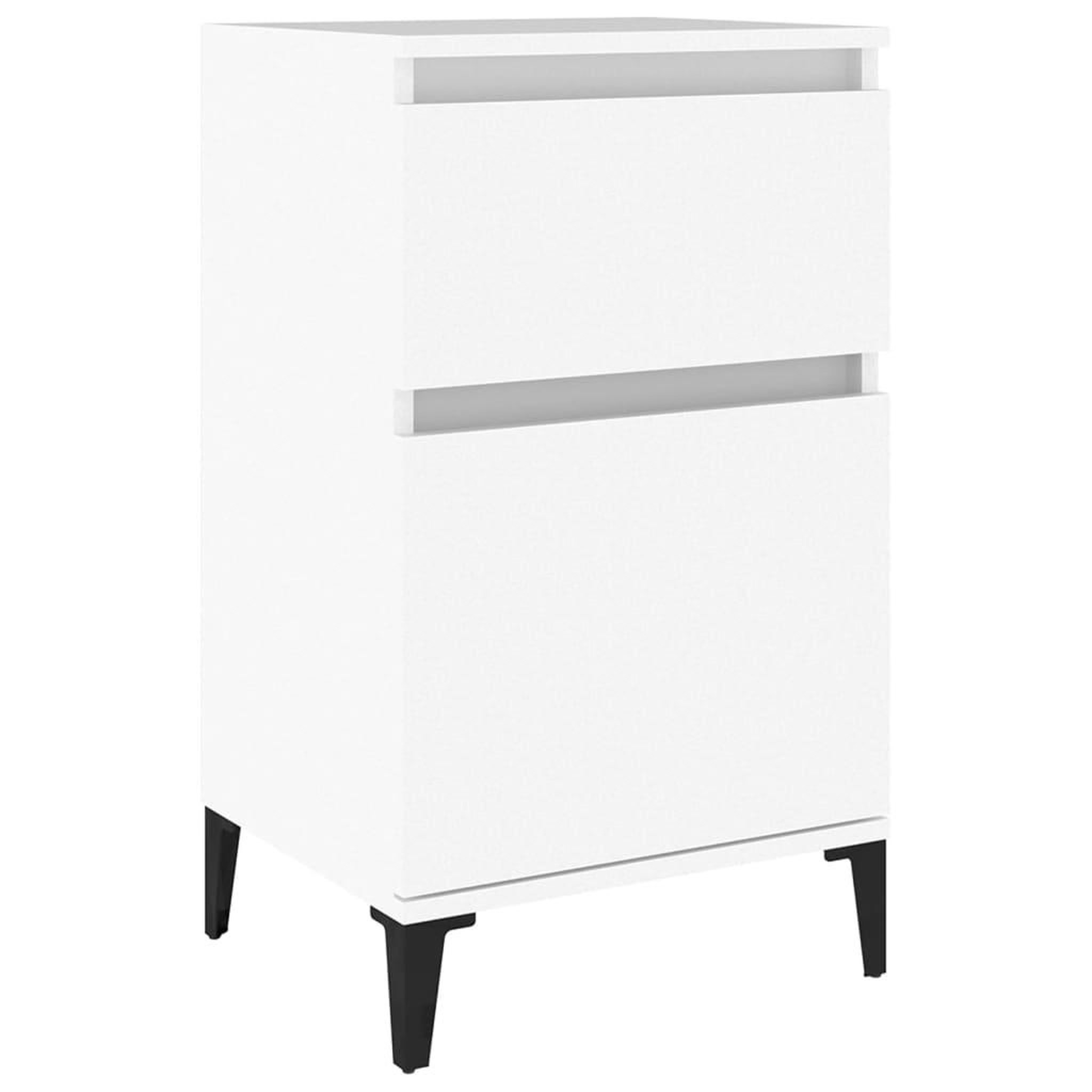 Voir la diapositive 2 : VIDAXL Table de chevet blanc 40x35x70 cm