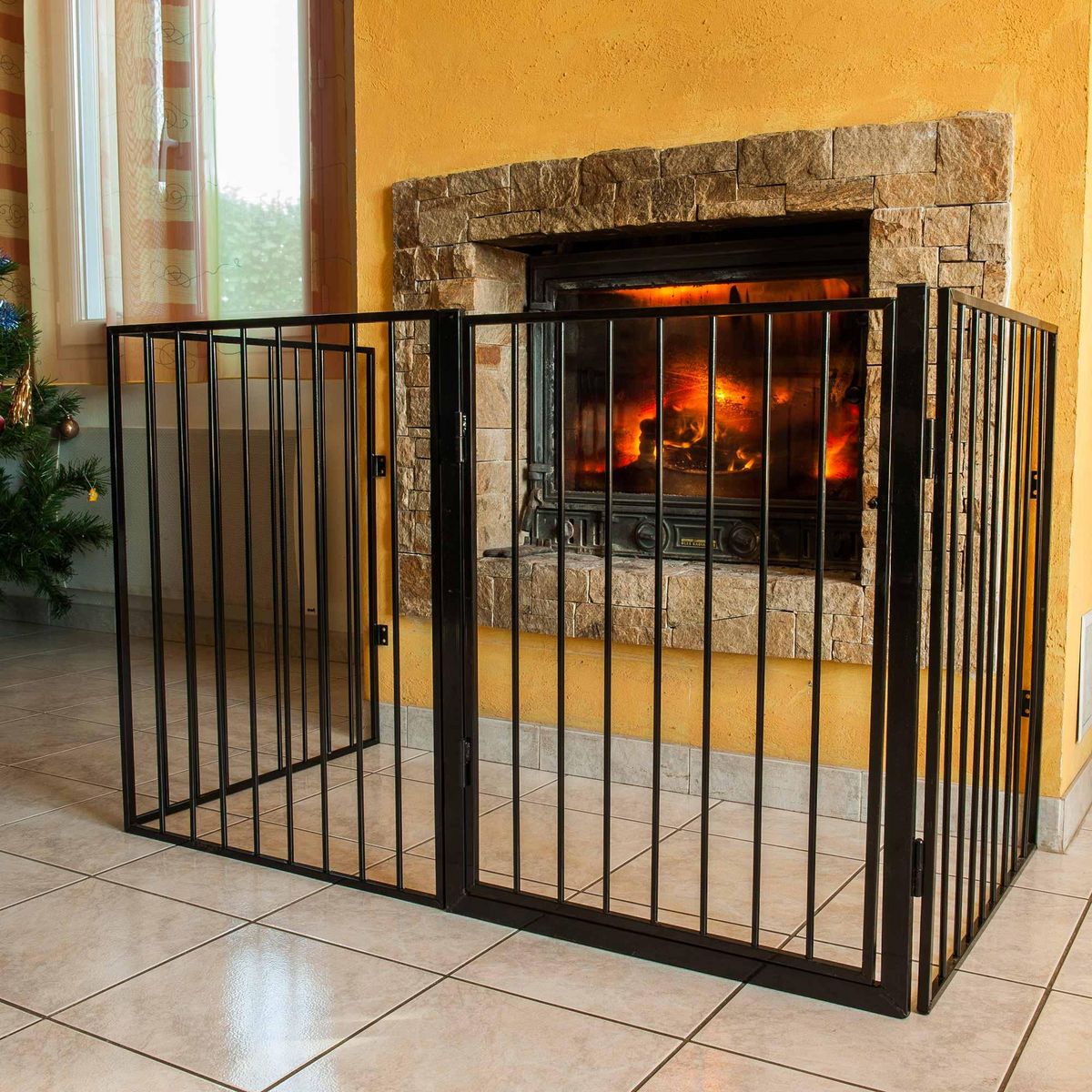 WERKAPRO Barrière de protection en métal WERKA PRO 4 panneaux  240cm