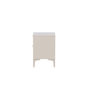 Voir la diapositive 3 : Paris Prix Table de Chevet 2 Tiroirs  Piring  60cm Beige