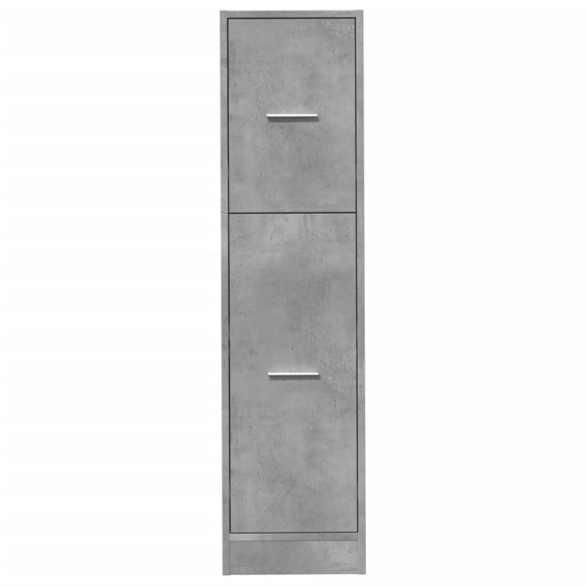 VIDAXL Armoire d'apothicaire gris beton 30x41x118 cm bois d'ingenierie