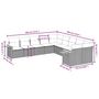 Voir la diapositive 3 : VIDAXL Salon de jardin avec coussins 10 pcs gris resine tressee