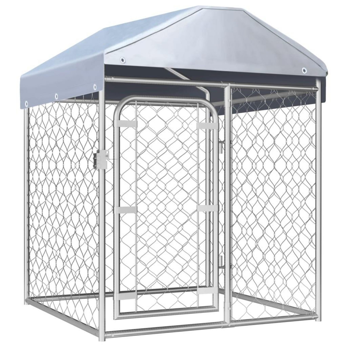 VIDAXL Chenil exterieur avec toit 100 x 100 x 125 cm
