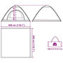 Voir la diapositive 6 : VIDAXL Tente de camping 5 personnes vert liberation rapide