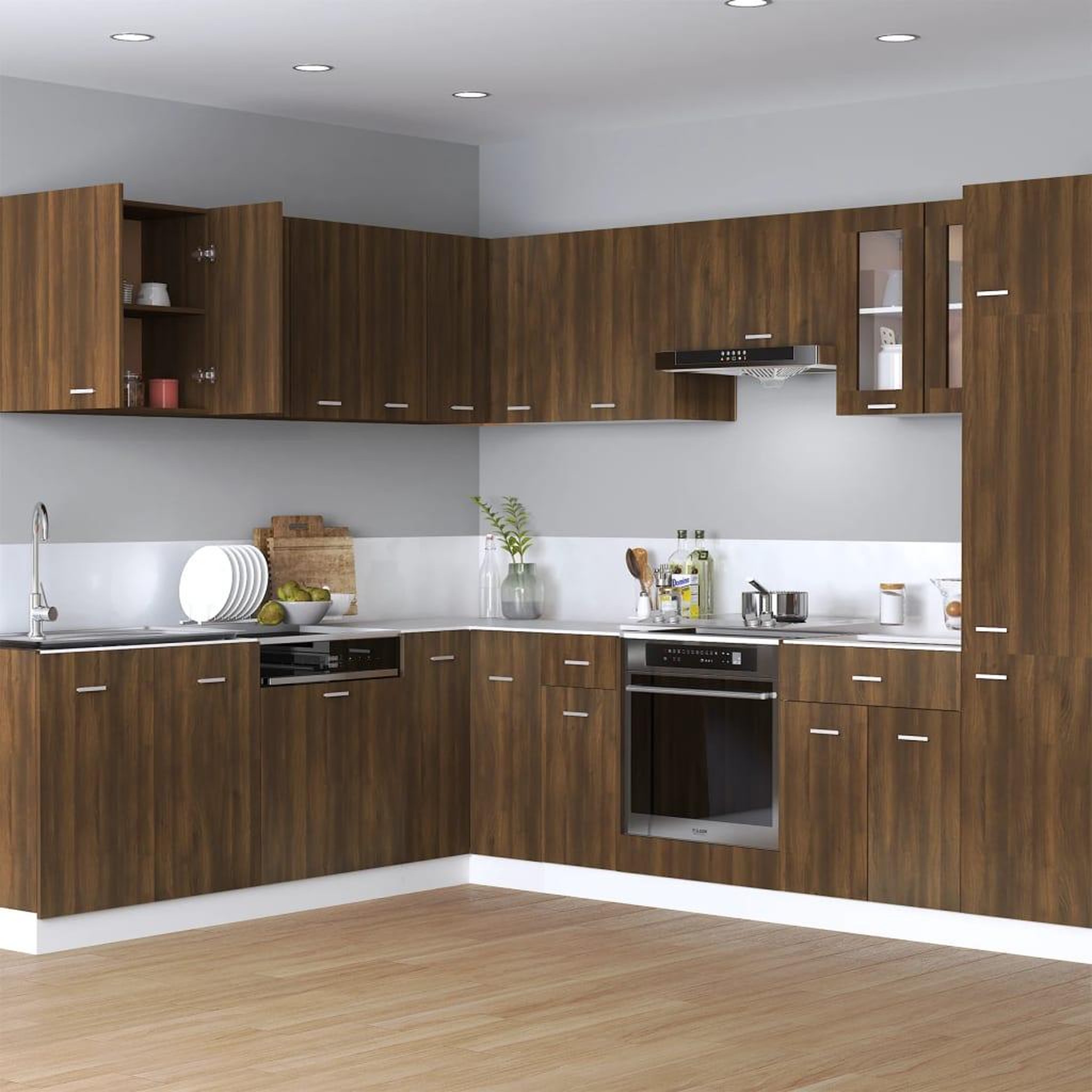 VIDAXL Armoire suspendue Chene marron 60x31x60 cm Bois d'ingenierie