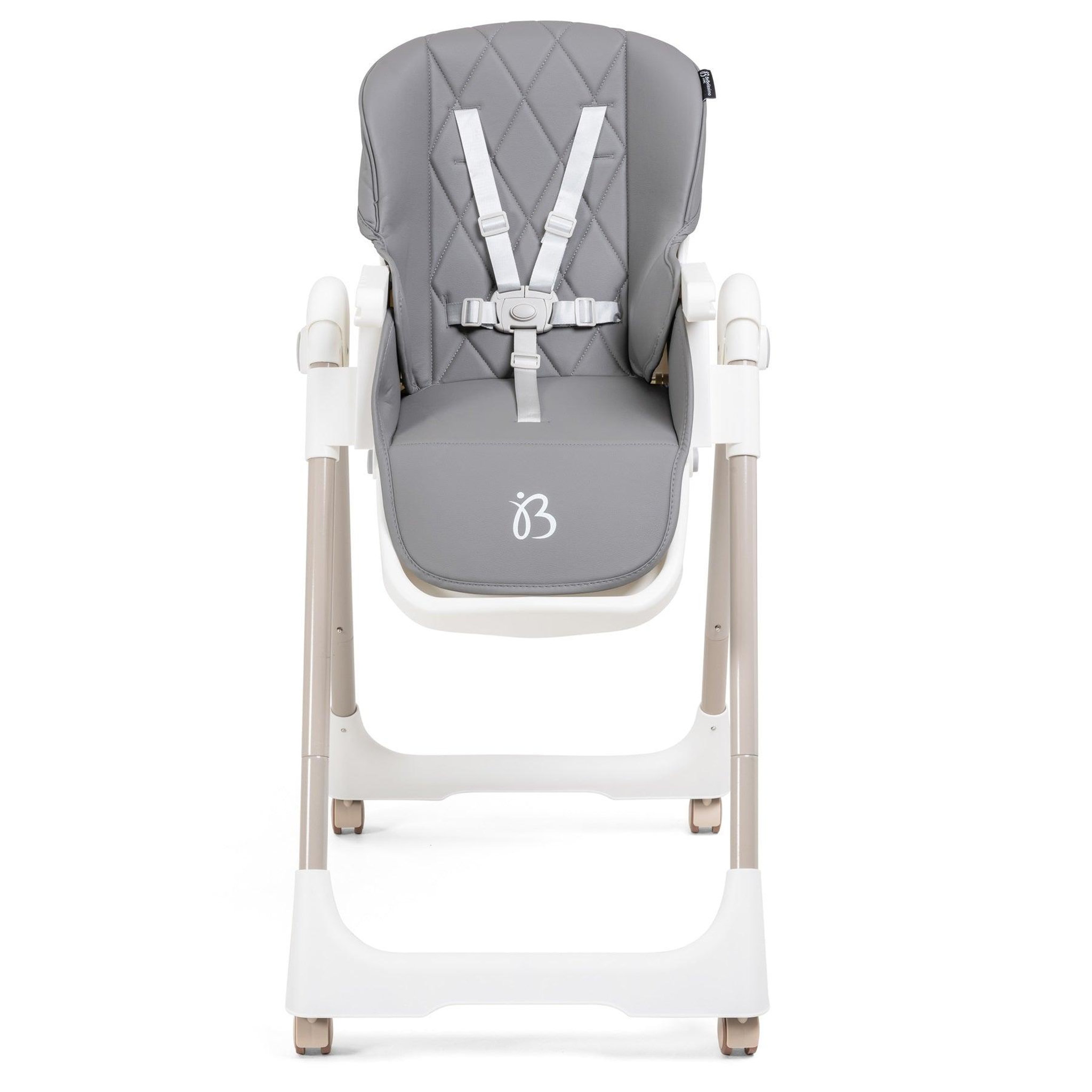 Voir la diapositive 3 : BEBELISSIMO Chaise haute évolutive bébé - Pliable - Compacte - Réglable hauteur - De 6 mois à 3 ans (15kg) - gris