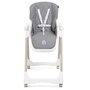 Voir la diapositive 3 : BEBELISSIMO Bebelissimo - Chaise haute évolutive bébé - Pliable - Compacte - Réglable hauteur - De 6 mois à 3 ans (15kg) - gris