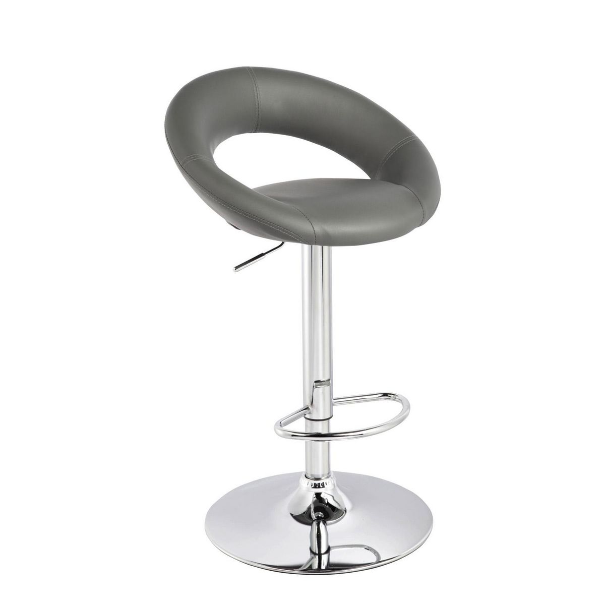 TOILINUX Lot de 2 tabourets de bar Sasha simili