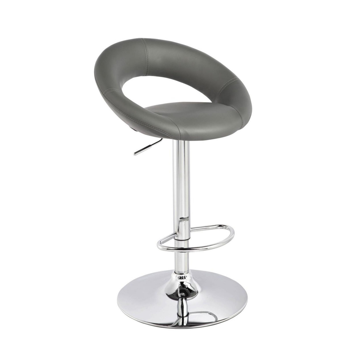 TOILINUX Lot de 2 tabourets de bar Sasha simili