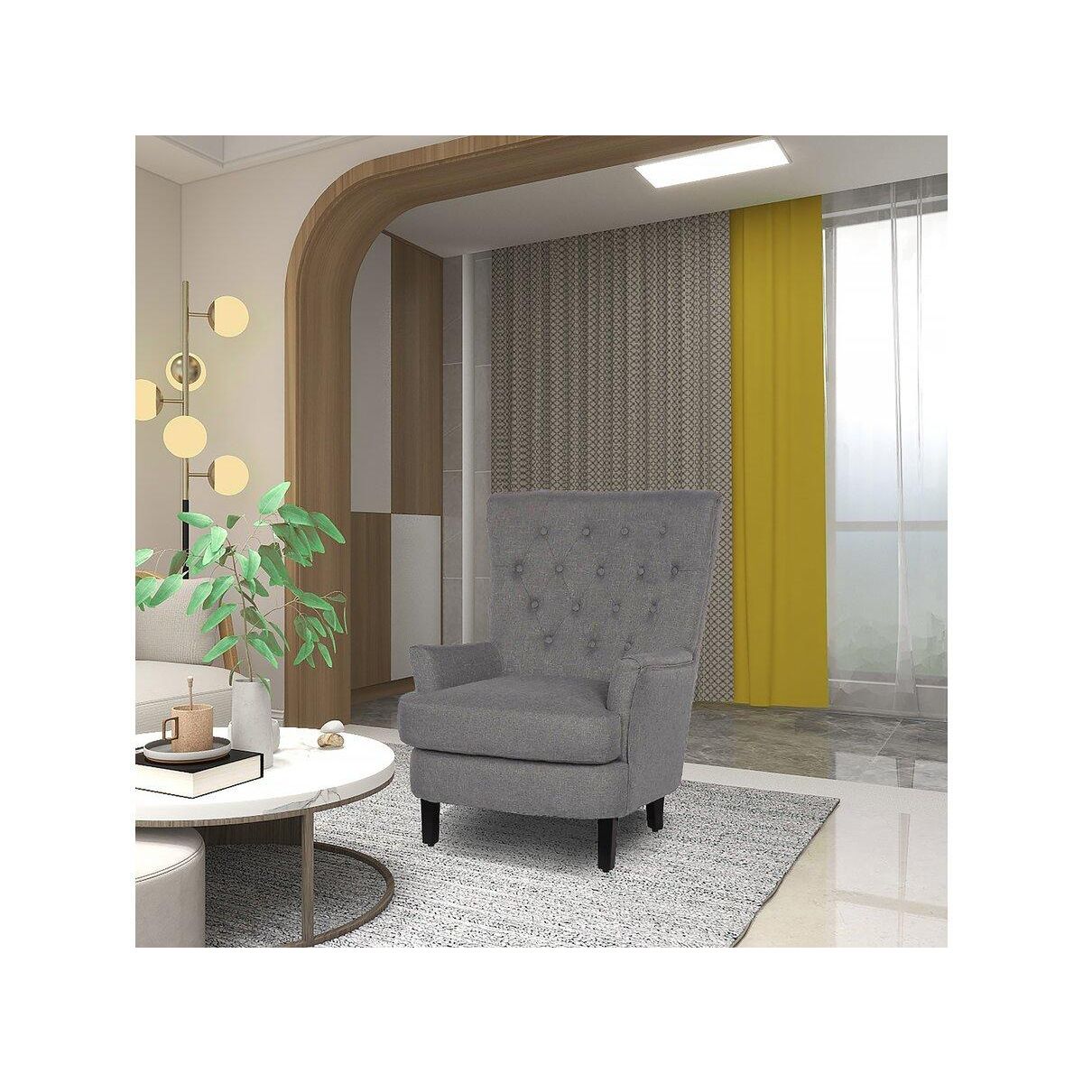 Habitat et Jardin Fauteuil  Arhus  - 1 place - Gris