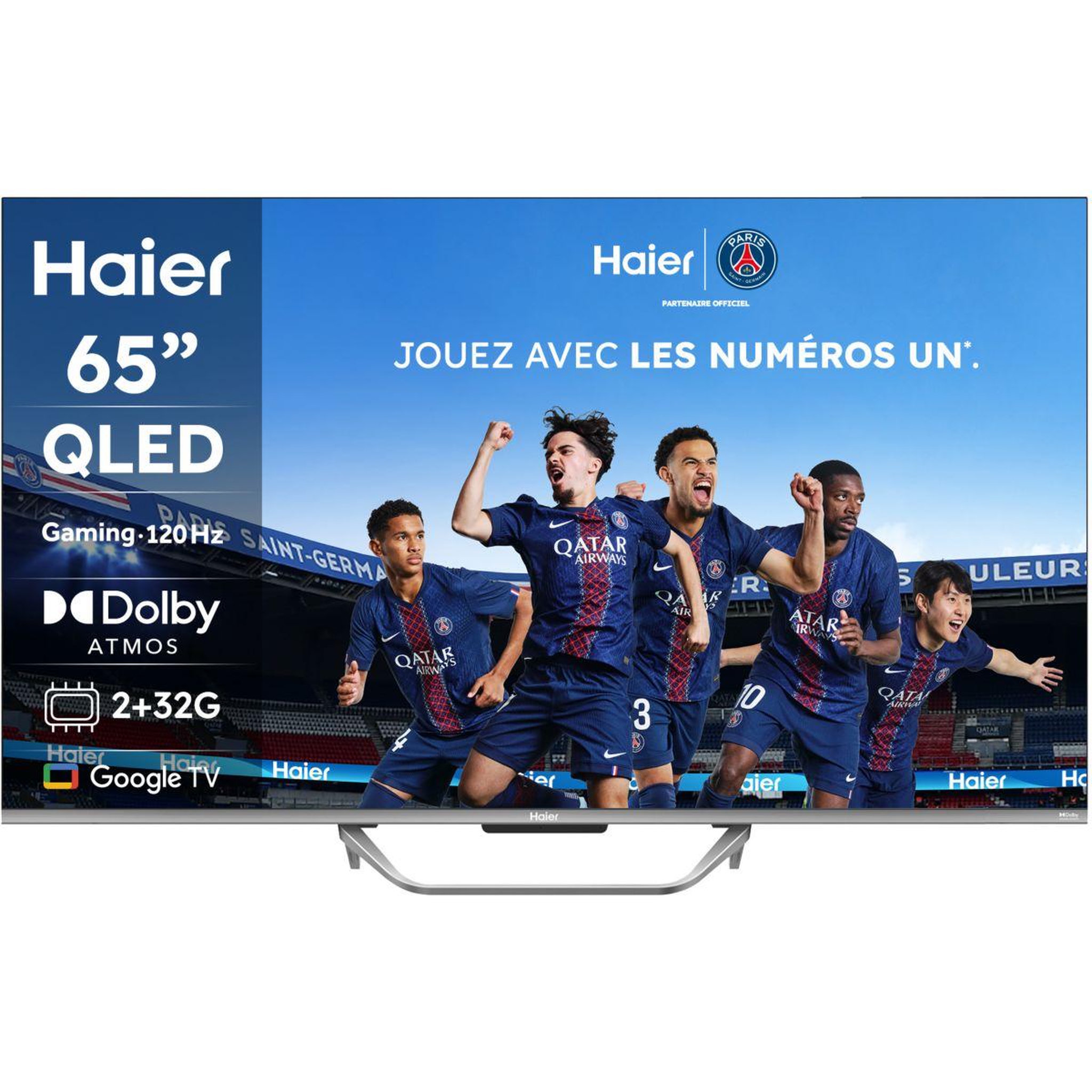 Voir la diapositive 1 : HAIER TV QLED H65Q80FUX
