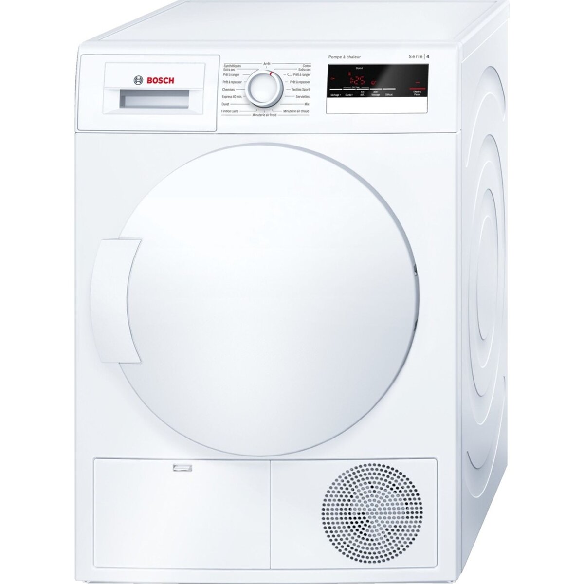 BOSCH Sèche-linge porte pleine WTH83200FF, 8 Kg, Condensation, Pompe à  chaleur pas cher 