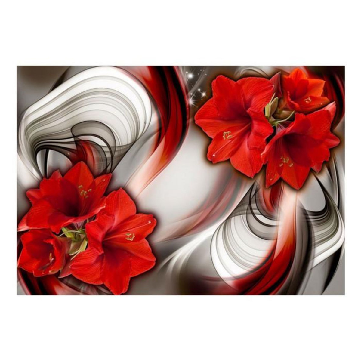 Paris Prix Papier Peint  Amaryllis Ballad of the Red