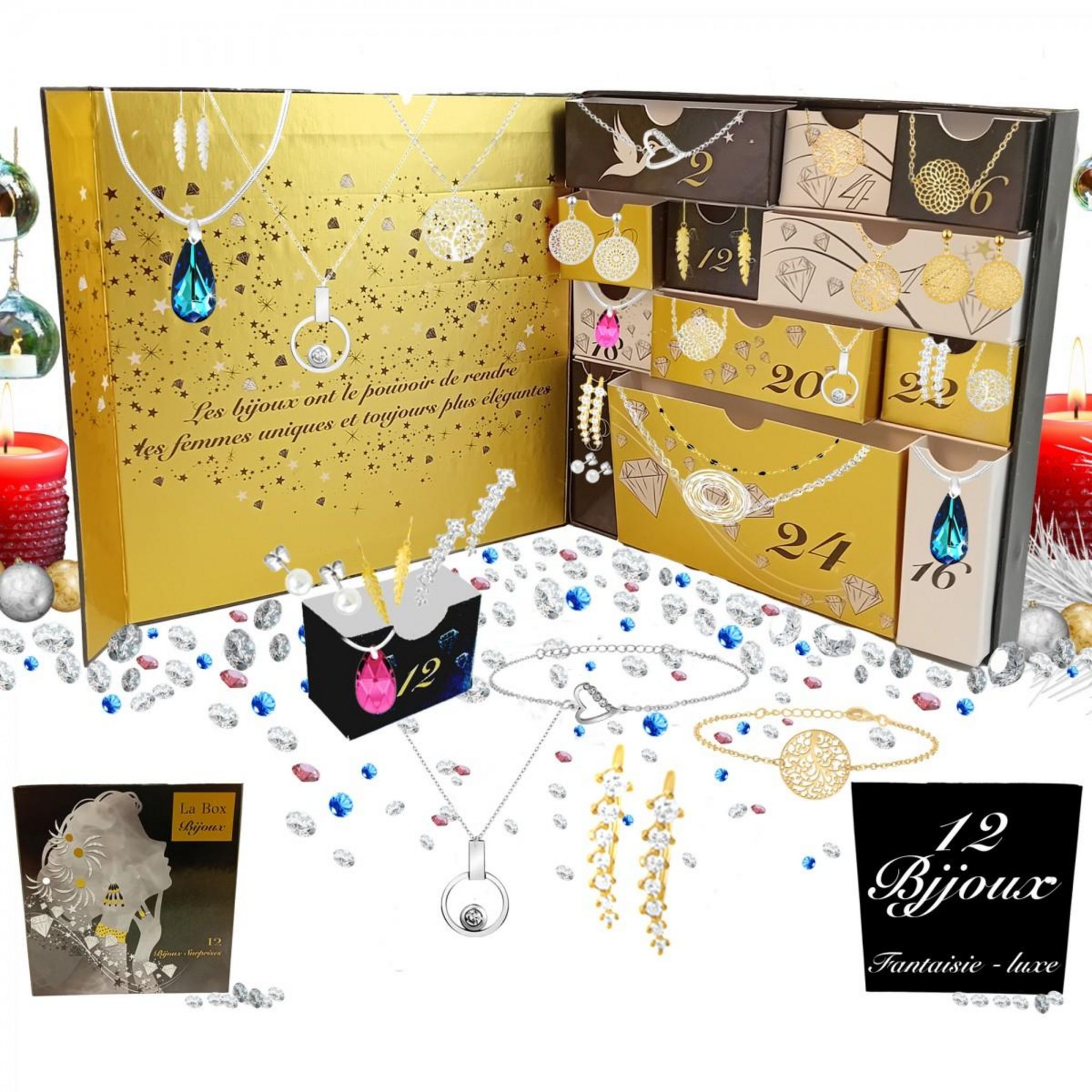 SC CRYSTAL Calendrier de l'avent SC Crystal - 12 bijoux